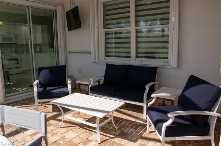 View of patio / terrace with outdoor lounge area and sink