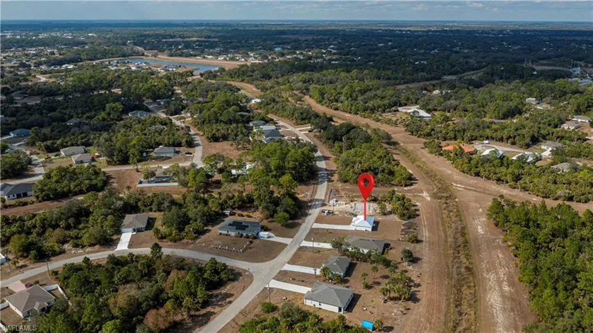 Aerial view of property and surrounding area