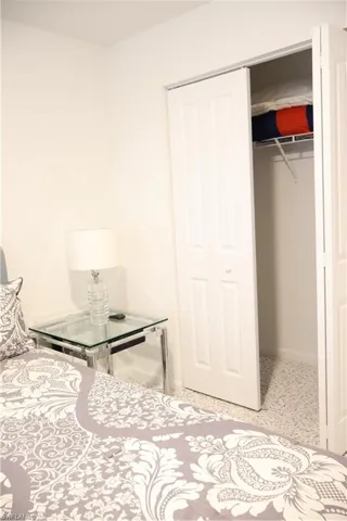 Bedroom with baseboards