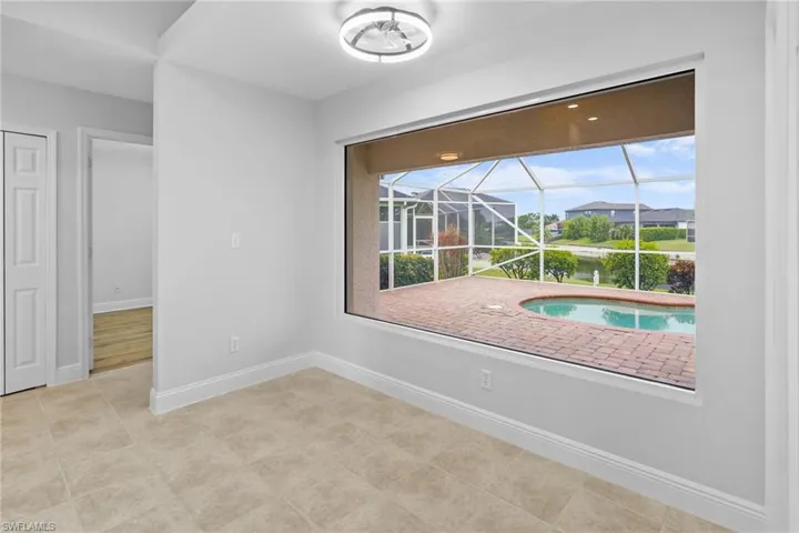 Breakfast Nook with Great Pool View