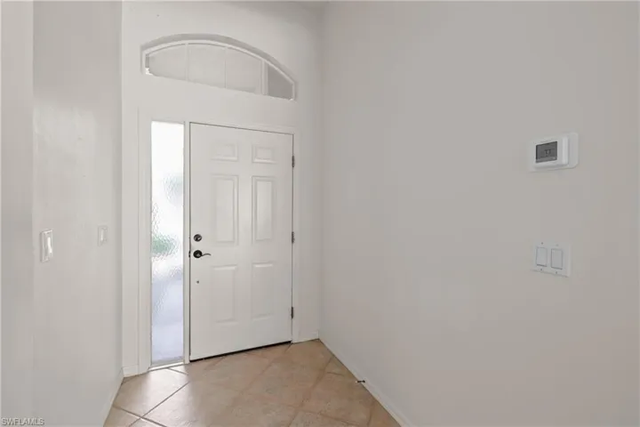 View of tiled entryway