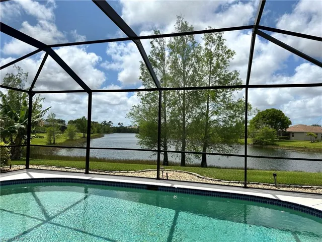 Enjoy a cup of coffee or happy hour in your private backyard with a fabulous lake view.