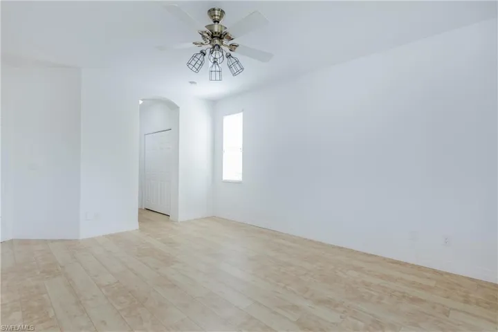 2nd view leading to master bath and closets