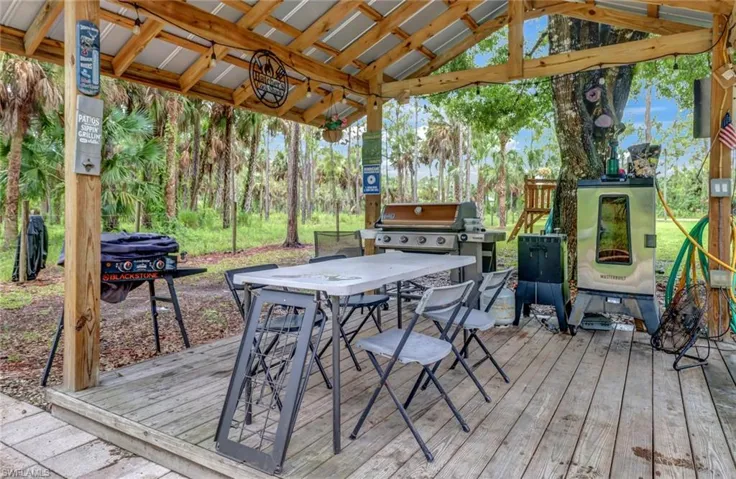 Gazebo, outdoor cookout patio