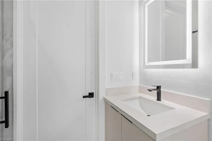 Bathroom featuring vanity