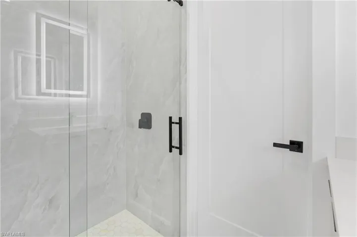 Bathroom with walk in shower