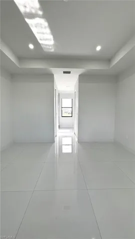View of tiled empty room