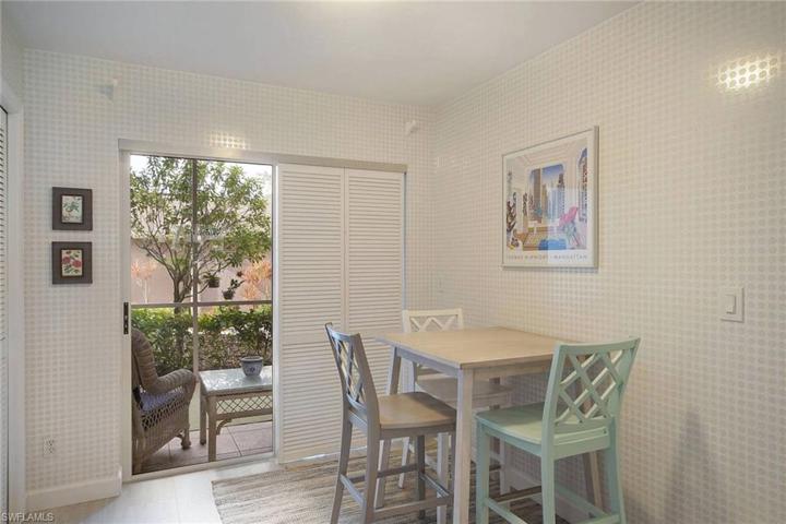 Eat in Kitchen - plantation sliders on patio door