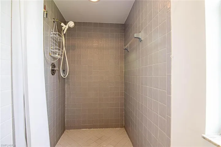 Good size walk-in shower