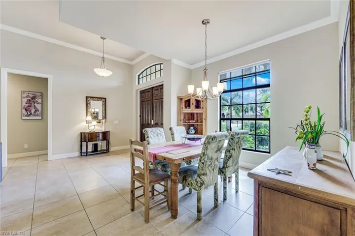 Formal dining room and spacious foyer