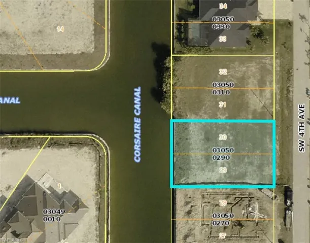 Aerial map of property and surrounding area