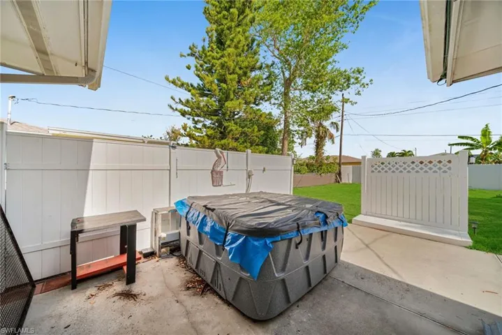 Hot Tub Excluded From Sale