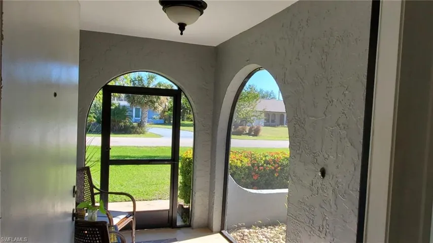 Screened front porch