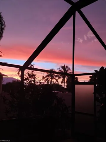 Sunset view from pool