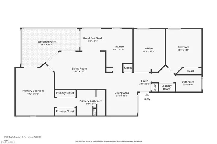 View of floor plan / room layout
