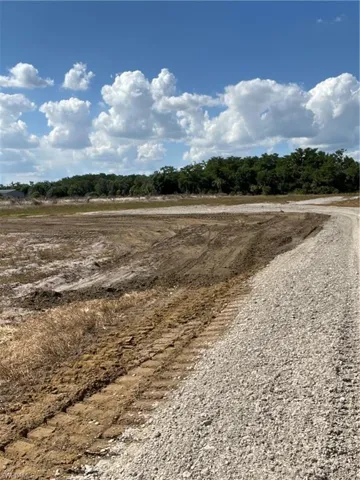Raised driveway and 50x50 building pad during construction