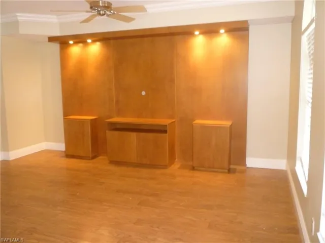 Living Room with engineered wood flooring.