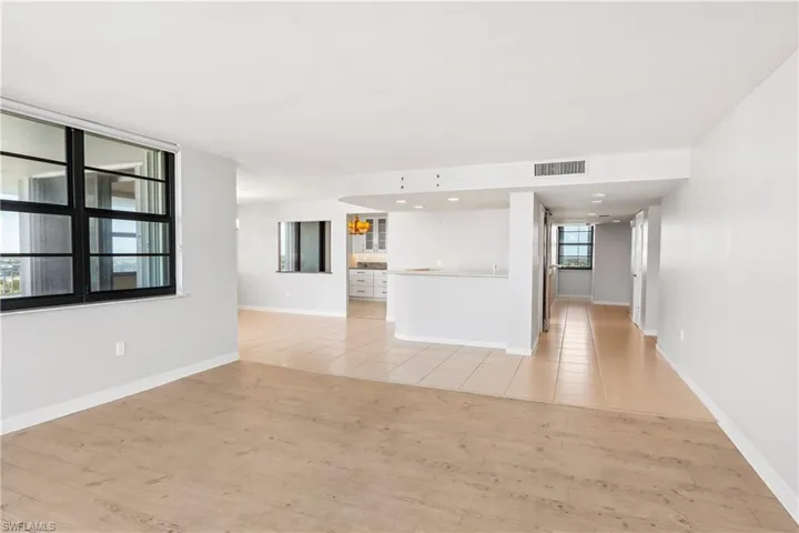 Living Room with Wet Bar