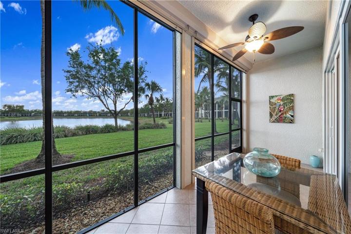 Long Lanai with expansive lake view