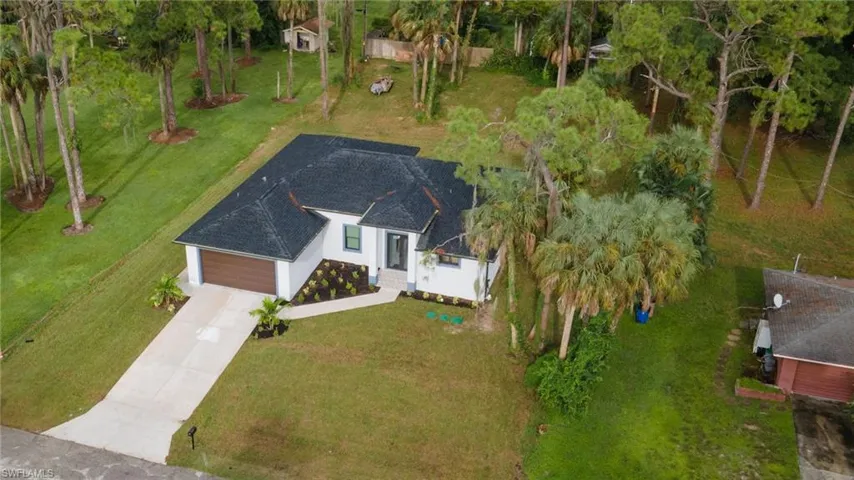 Birds eye view of property