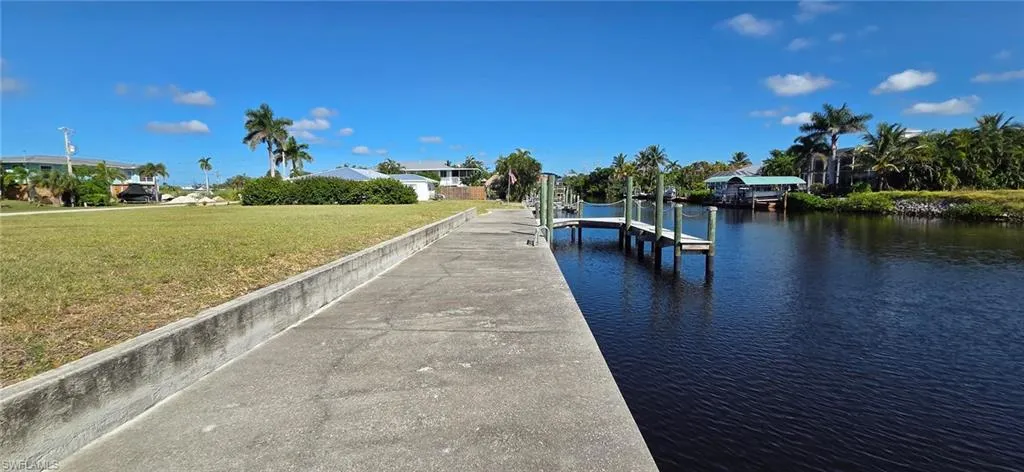 Another view of dock/seawall