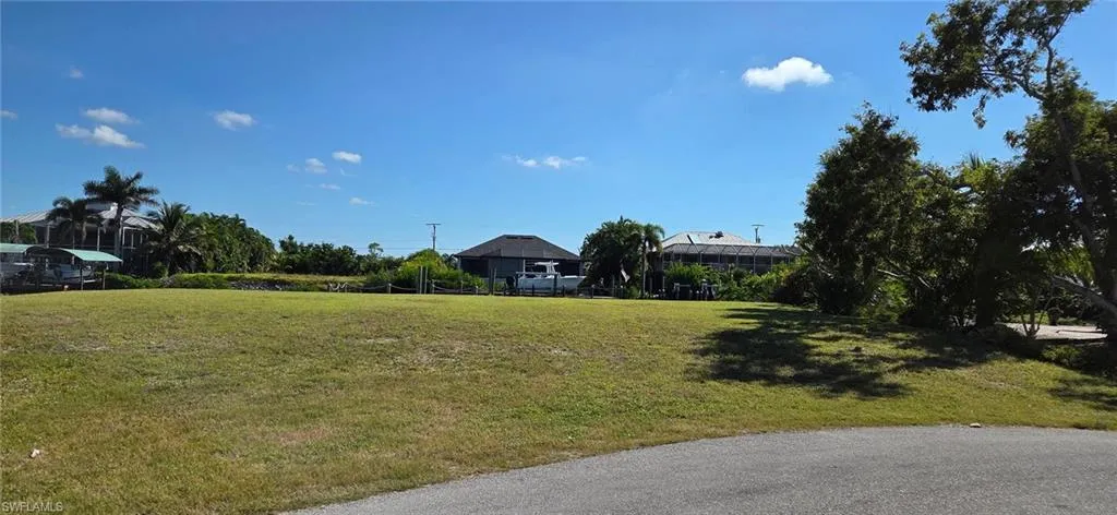 Side view of lot