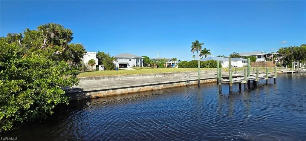 Dock area view from water