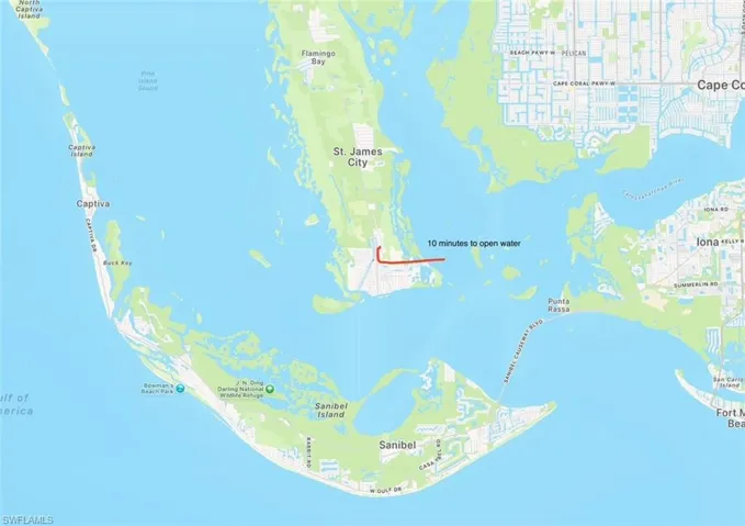 Map / location - Open Water perspective