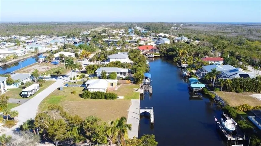 Another aerial perspective of lot/canal/area