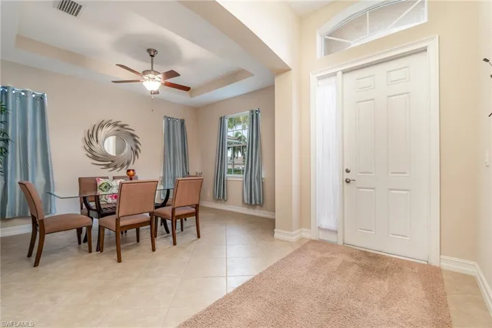 Entry with view into the Dining Room