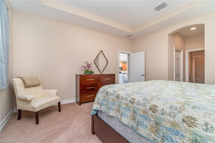 Enjoy your large walk-in shower and soaking tub.