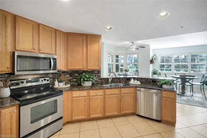 Virtually staged items on counter