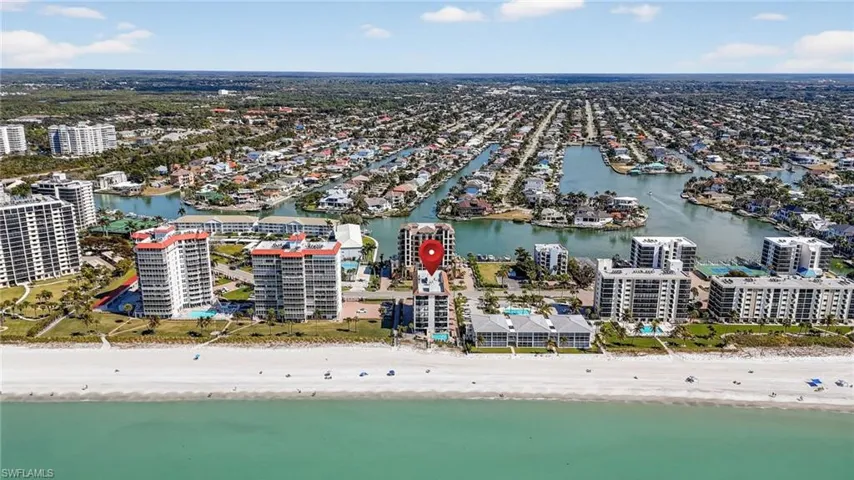 View of urban area with expansive coastline
