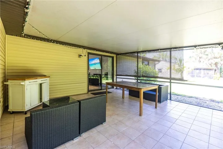 Lanai with an outdoor living space