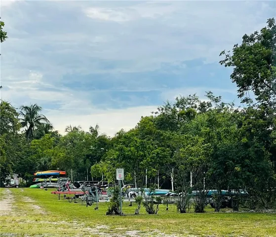 View of community boat ramp and docks area