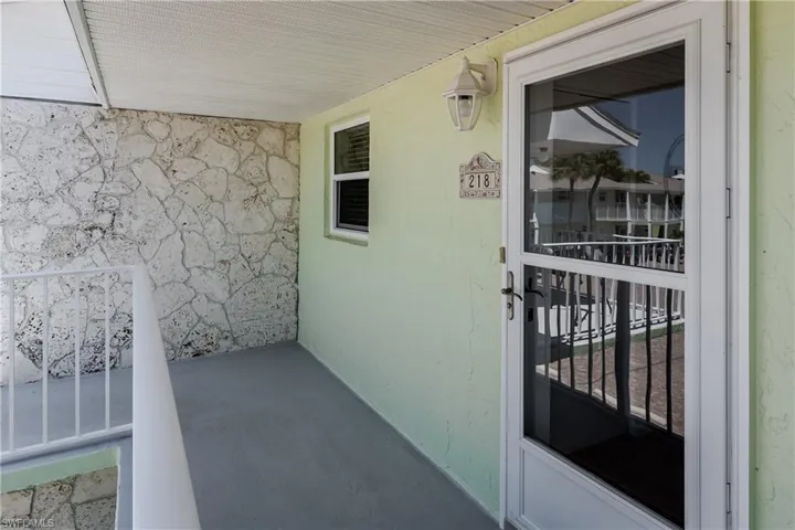5 ft walkway leads to unit