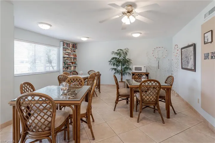 Community library in clubhouse