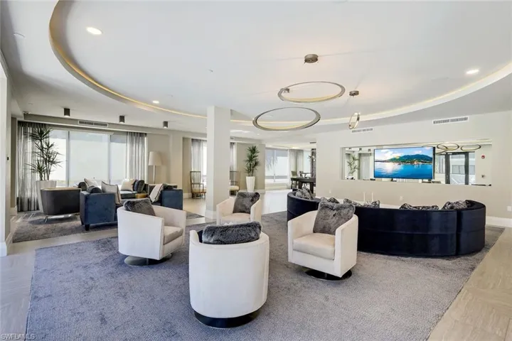 Stunning Club Room available for entertaining and community events located beside pool area