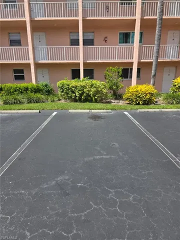 View of uncovered parking lot