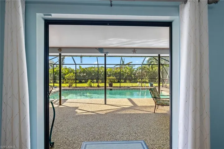 View from the dining area