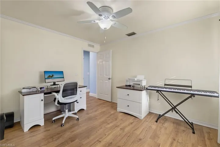 Guest bedroom used as as office