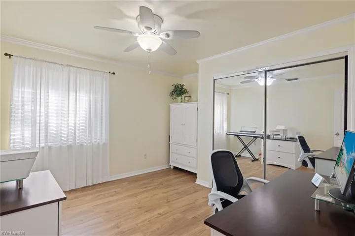 Guest bedroom used as an office