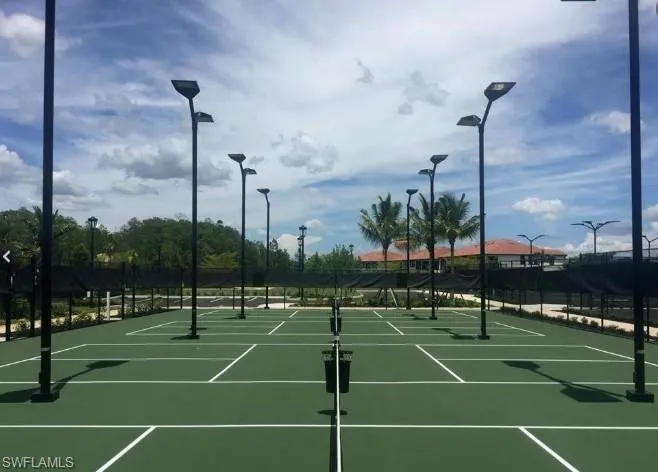 Lighted Tennis and Basketball Courts