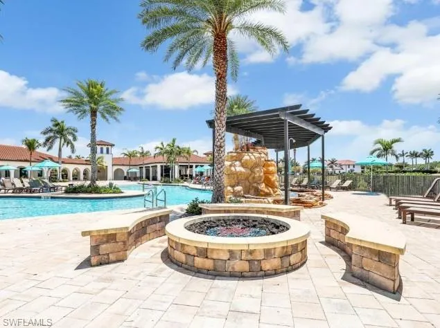 Pool Side Fire Pit