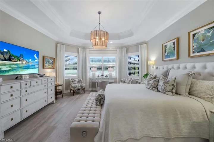 Large enough for seating and desk , this peaceful room is an oasis of calm