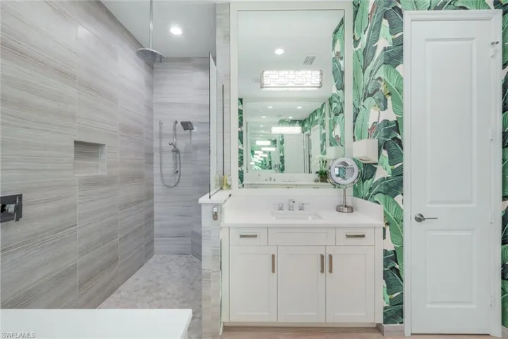 Large private shower and Soaking Tub