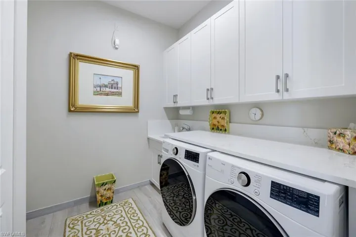 Even the Laundry has Quartz counters and good workspace