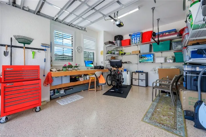 The 3rd Garage Bay with epoxy floor is separate with air conditioning and can be used for hobbies, storage, tools, or of course, a Car!