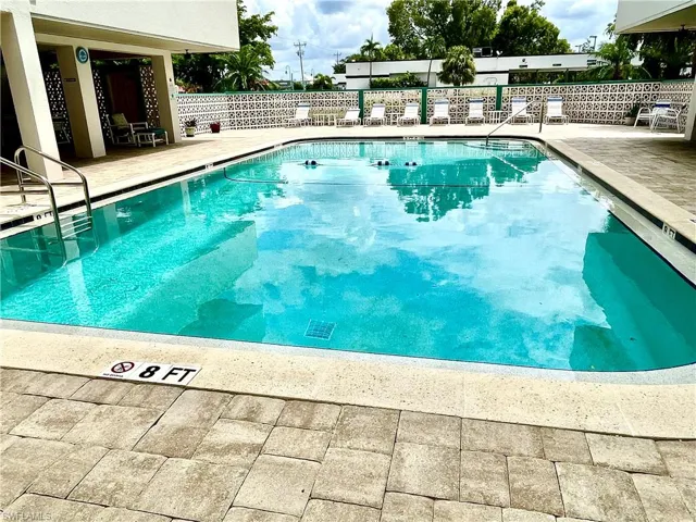 View of pool with a patio