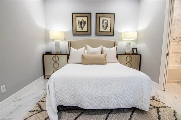 Bedroom with connected bathroom